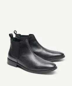 GAZMAN Leather Chelsea Boot - Black