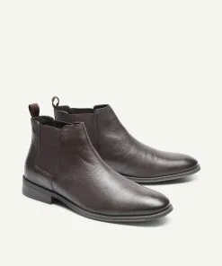 GAZMAN Leather Chelsea Boot - Chocolate
