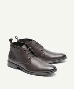 GAZMAN Leather Desert Boot - Chocolate