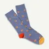 Gazman Non Tight Pizza Sock - Denim -Cheap Gazman Store 1 43307