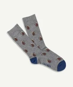 Gazman Non Tight Gone Fishing Sock - Charcoal