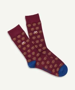 Gazman Non Tight Pretzel Sock - Wine