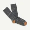 Gazman Non Tight Cushion Dot Sock - CHARCOAL -Cheap Gazman Store 1 43321
