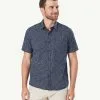 Gazman Casual Floral Print Short Sleeve Shirt - Navy -Cheap Gazman Store 1 43364