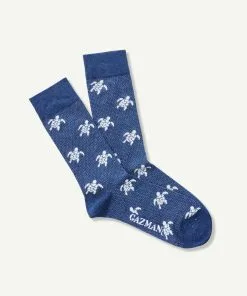 Gazman Tortoise Socks - Denim
