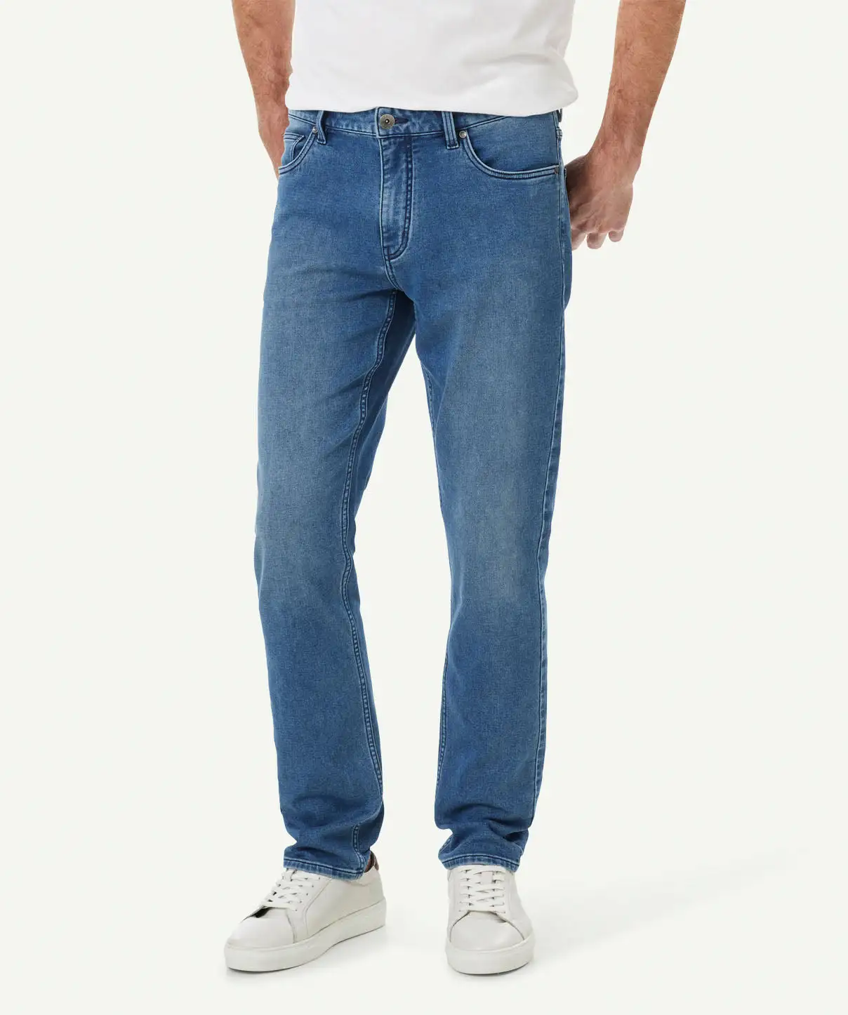 Gazman Merricks Knit Modern Fit Jeans - Washed Indigo 3 Gazman Merricks Knit Modern Fit Jeans - Washed Indigo