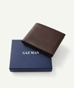 Gazman Leather Tri Fold Wallet - Brown
