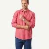 Gazman Pure French Linen Long Sleeve Shirt - Red -Cheap Gazman Store 1 46121