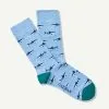 Gazman Non Tight Shark Sock - Blue Marle -Cheap Gazman Store 1 46372