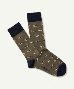 Gazman Non Tight Beagle Sock - Khaki