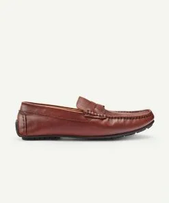Gazman Leather Driving Shoe - Tan