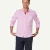 Gazman Pure French Linen Long Sleeve Shirt - Pink -Cheap Gazman Store 1 46894