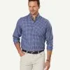 Gazman Easy Care Twill Check Long Sleeve Shirt - Navy 1 Gazman Easy Care Twill Check Long Sleeve Shirt - Navy -Cheap Gazman Store 1 46952