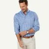 Gazman Easy Care Twill Check Long Sleeve Shirt - Chambray 2 Gazman Easy Care Twill Check Long Sleeve Shirt - Chambray -Cheap Gazman Store 1 46962
