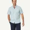 Gazman Easy Care Slub Check Short Sleeve Shirt - Palm 2 Gazman Easy Care Slub Check Short Sleeve Shirt - Palm -Cheap Gazman Store 1 47409