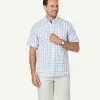 Gazman Easy Care Slub Check Short Sleeve Shirt - Blue 2 Gazman Easy Care Slub Check Short Sleeve Shirt - Blue -Cheap Gazman Store 1 47414