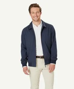 Gazman Modern Harrington - Navy Melange