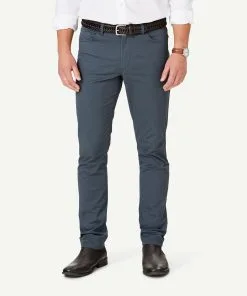 Gazman Modern Stretch 5 Pocket Pants - Slate