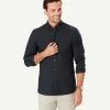 Gazman Tailored Casual Oxford Long Sleeve Shirt - Ash 2 Gazman Tailored Casual Oxford Long Sleeve Shirt - Ash -Cheap Gazman Store 1 48539