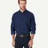 Gazman Casual Double Faced Check Long Sleeve Shirt - Midnight -Cheap Gazman Store 1 48563