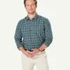 Gazman Casual Plaid Check Long Sleeve Shirt - Forest