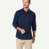 Gazman Authentic Twill Long Sleeve Shirt - Navy -Cheap Gazman Store 1 48633
