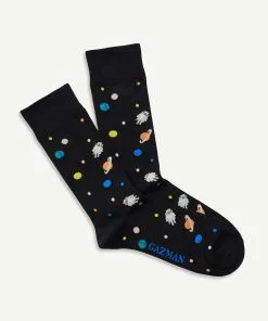 Gazman Non Tight Galaxy Sock - Black