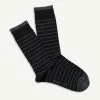 Gazman Non Tight Stripe Sock - Black -Cheap Gazman Store 1 48705