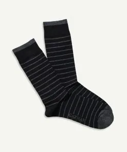 Gazman Non Tight Stripe Sock - Black