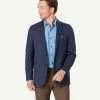Gazman Stretch Houndstooth Sports Jacket - Navy -Cheap Gazman Store 1 48810