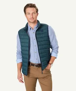Gazman Lightweight Puffer Vest - Forest