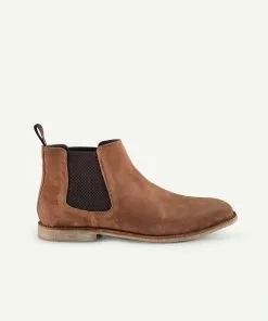 Gazman Suede Leather Chelsea Boot - Whiskey