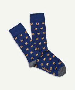 Gazman Non Tight Crab Sock - Navy