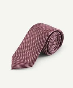 Gazman Silk Geo Tie - Red