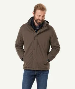 Gazman Stadium Jacket - Walnut