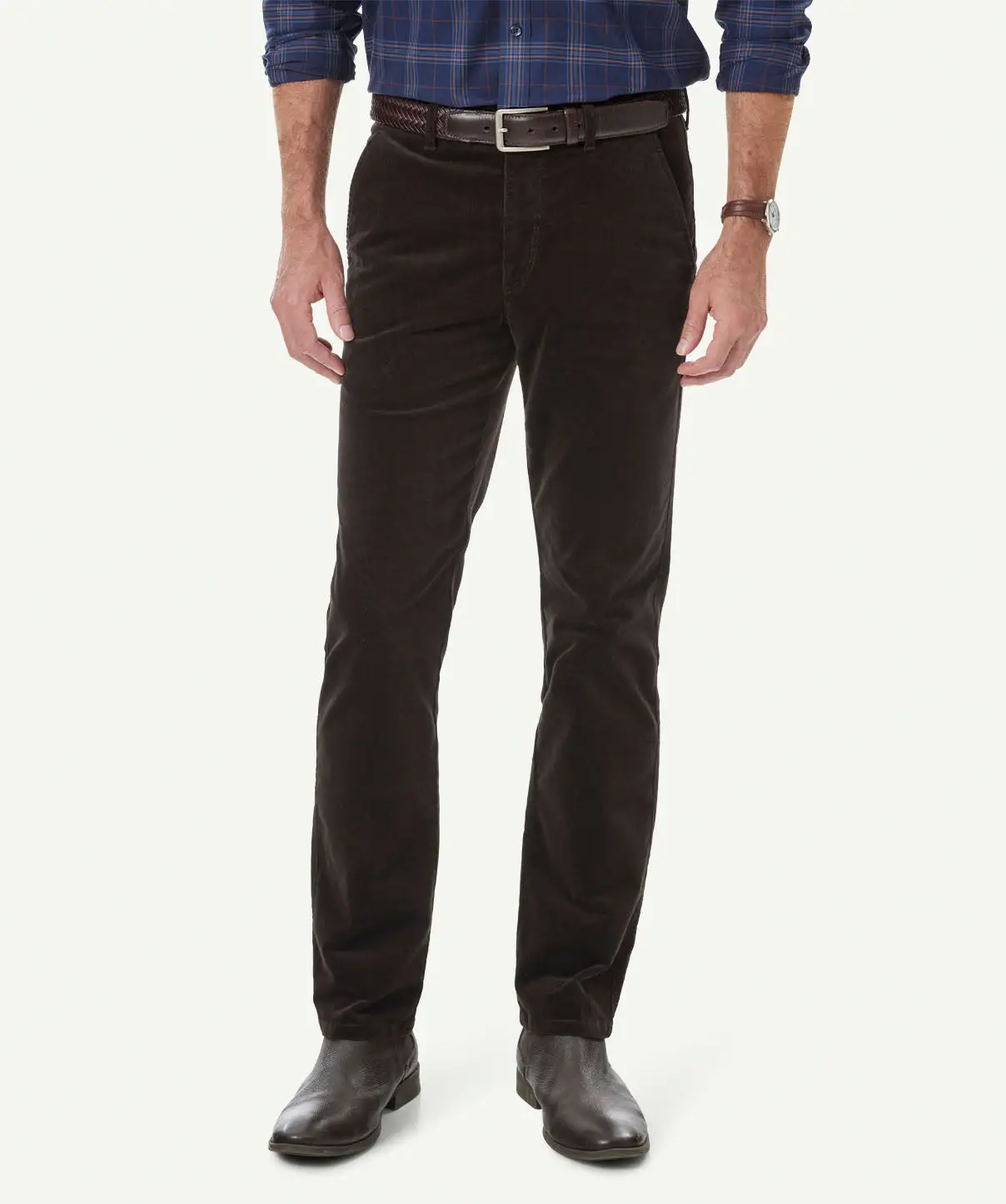 Gazman Stretch Fine Cord Pants - Chocolate 3 Gazman Stretch Fine Cord Pants - Chocolate
