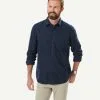 Gazman Brushed Twill Grid Check Long Sleeve Shirt - Midnight -Cheap Gazman Store 1 49948