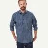 Gazman Brushed Twill Gingham Long Sleeve Shirt - Sage -Cheap Gazman Store 1 49970