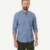 Gazman Tailored Casual Chambray Long Sleeve Shirt - Chambray -Cheap Gazman Store 1 50000