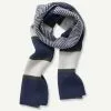 Gazman Block Stripe Wool Blend Scarf - Navy -Cheap Gazman Store 1 50021
