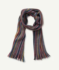 Gazman Fine Multi Stripe Scarf - Multi