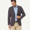 Gazman Wool Blend Textured Weave Sports Jacket - Mahogany -Cheap Gazman Store 1 50032