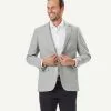 Gazman Wool Blend Houndstooth Sports Jacket - Light Grey -Cheap Gazman Store 1 50038