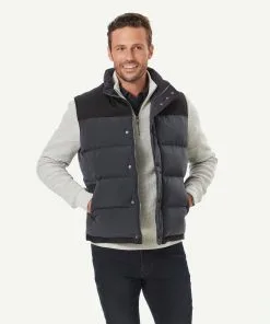 Gazman Wilmot Panel Vest - Ash