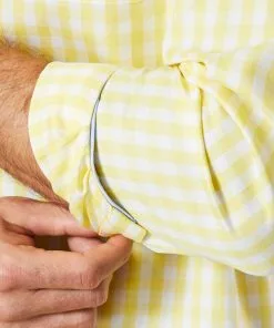 Gazman Non-Iron Oxford Check Long Sleeve Shirt - Yellow -Cheap Gazman Store 10 41a8f5ae 9ad3 4ee1 8109 4724a0b3c885
