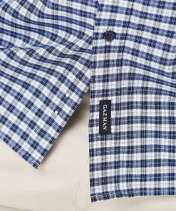 Gazman Easy Care Oxford Check Long Sleeve Shirt - Navy -Cheap Gazman Store 10 5c4c2703 5bf0 4a96 a542 103982fc4bcb