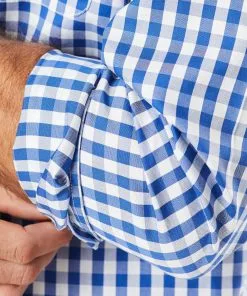 Gazman Non-Iron Oxford Check Long Sleeve Shirt - Navy -Cheap Gazman Store 10 66baab8a b40e 4a96 878c 45a7153fc0b9