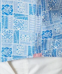 Gazman Linen Blend Vacation Print Short Sleeve Shirt - Marine Blue -Cheap Gazman Store 10 8b503a53 56f2 47e9 bbe4 39243e8ce099