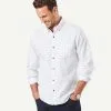 Gazman Tailored Casual Oxford Check Long Sleeve Shirt - White -Cheap Gazman Store 1 0ce7465b 3f28 43f3 a116 9e30bb2e44e3