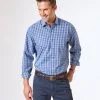 Gazman Easy Care Melange Check Shirt - Grey Blue -Cheap Gazman Store 1 0d60ef1f 2f65 4f3c b531 bbaabfa6adec